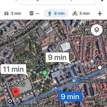 Studio Brique Bleue Avec Parking Prive * Toulouse